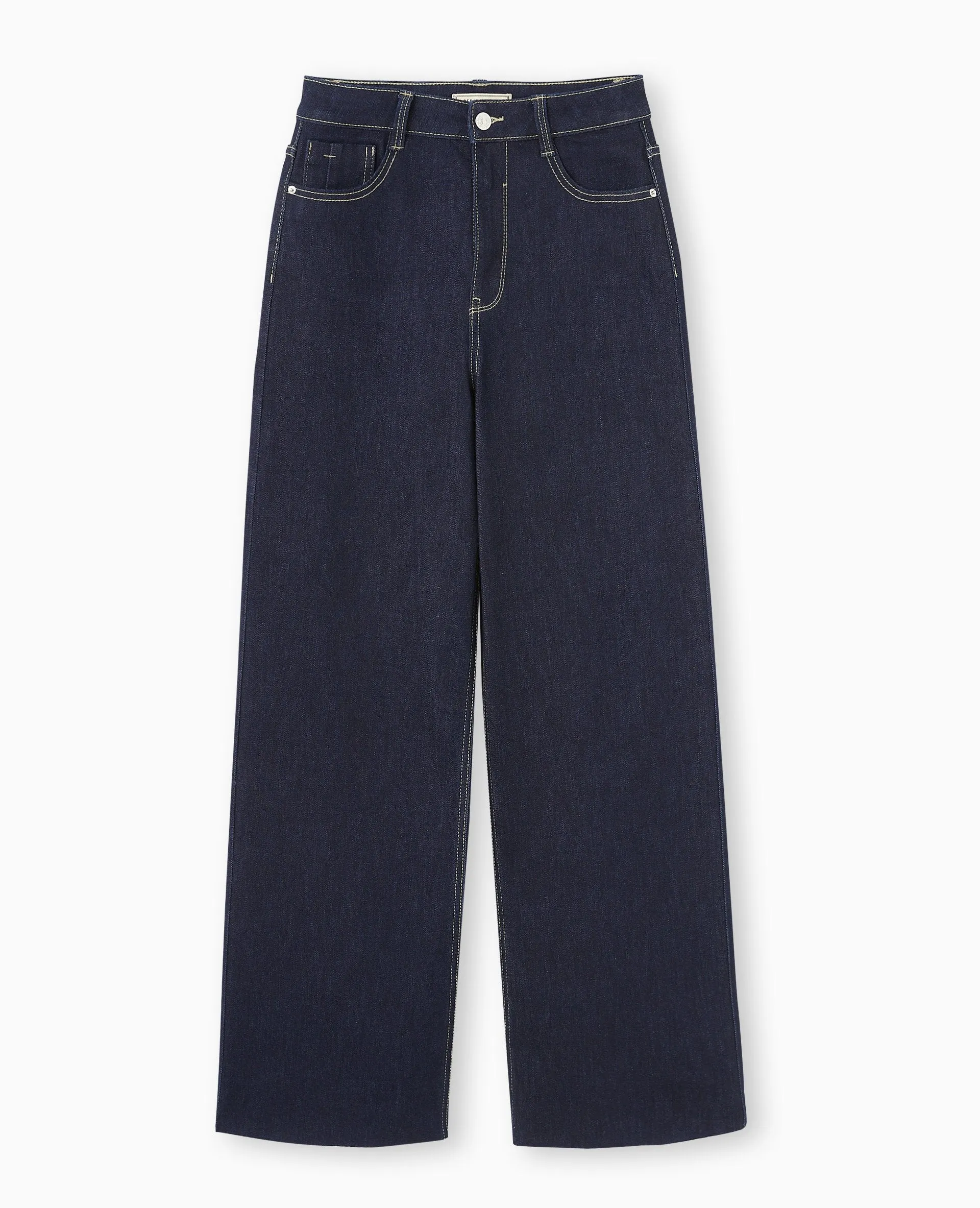 010 PMK Navy blue Highwaist wide leg Jeans