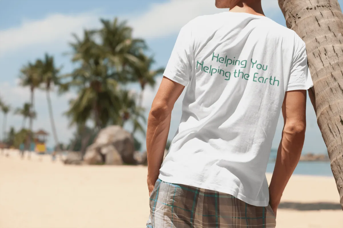 100% Pure Organic Cotton T-Shirt - Plants Before Plastics