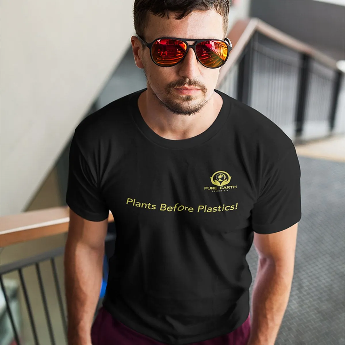 100% Pure Organic Cotton T-Shirt - Plants Before Plastics