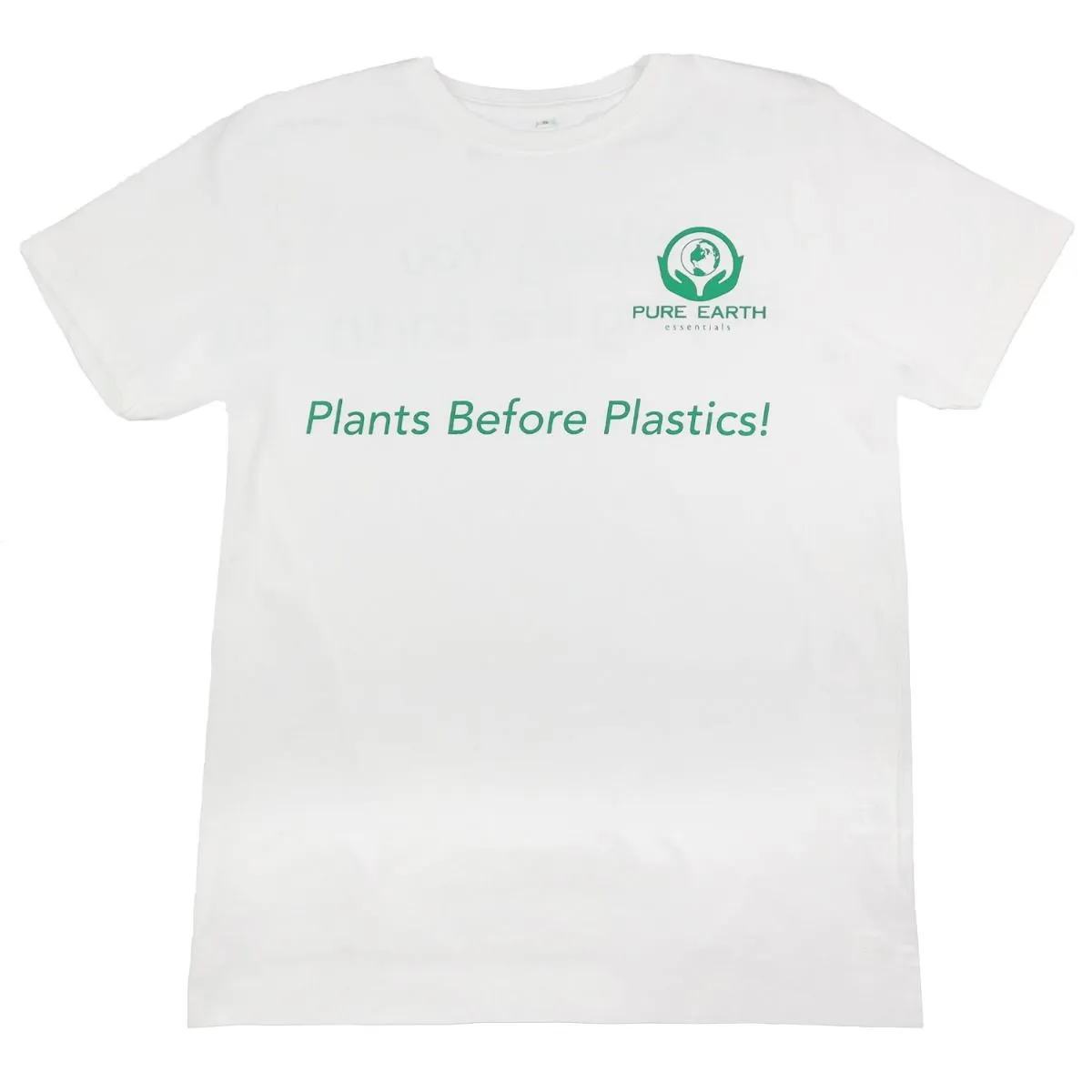 100% Pure Organic Cotton T-Shirt - Plants Before Plastics