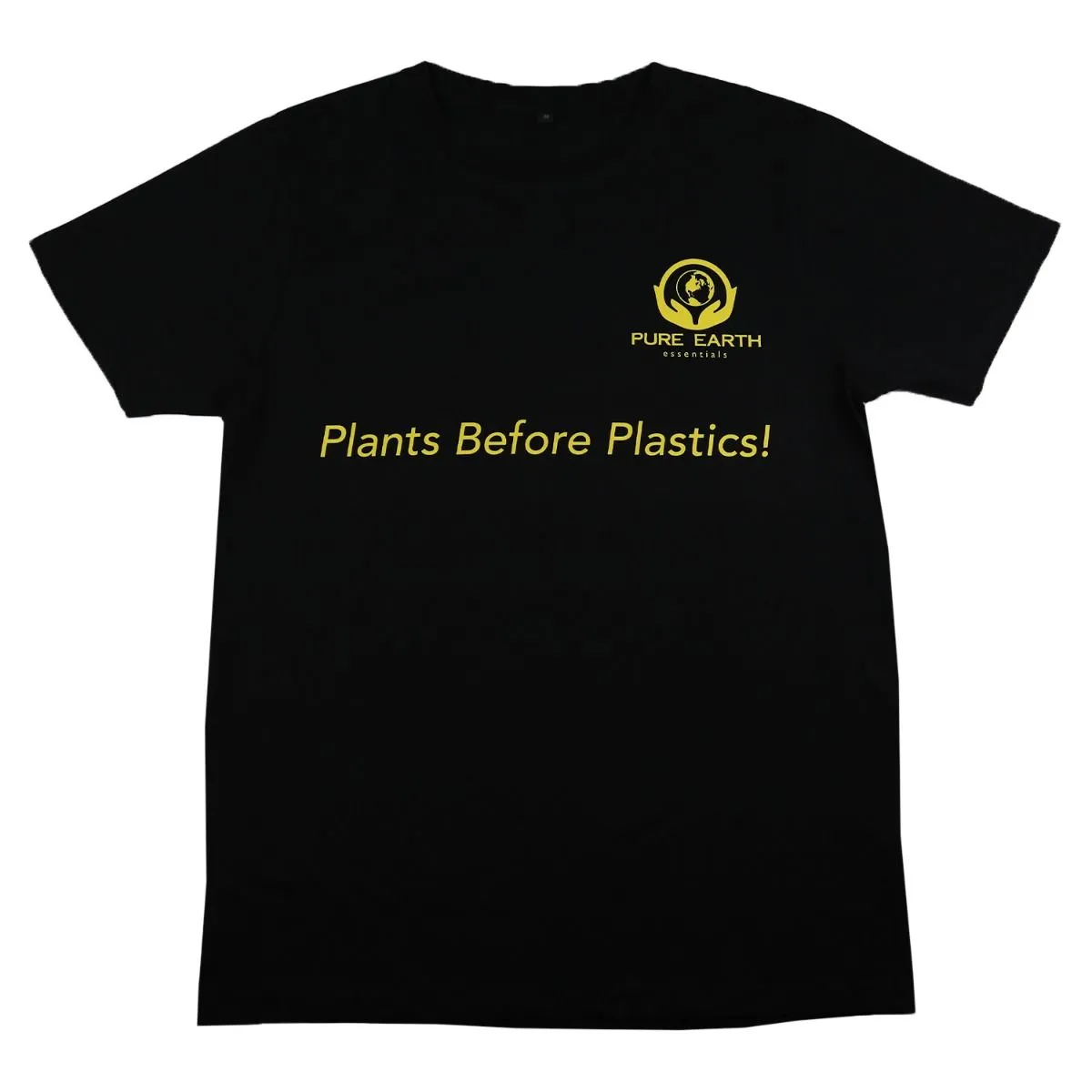 100% Pure Organic Cotton T-Shirt - Plants Before Plastics