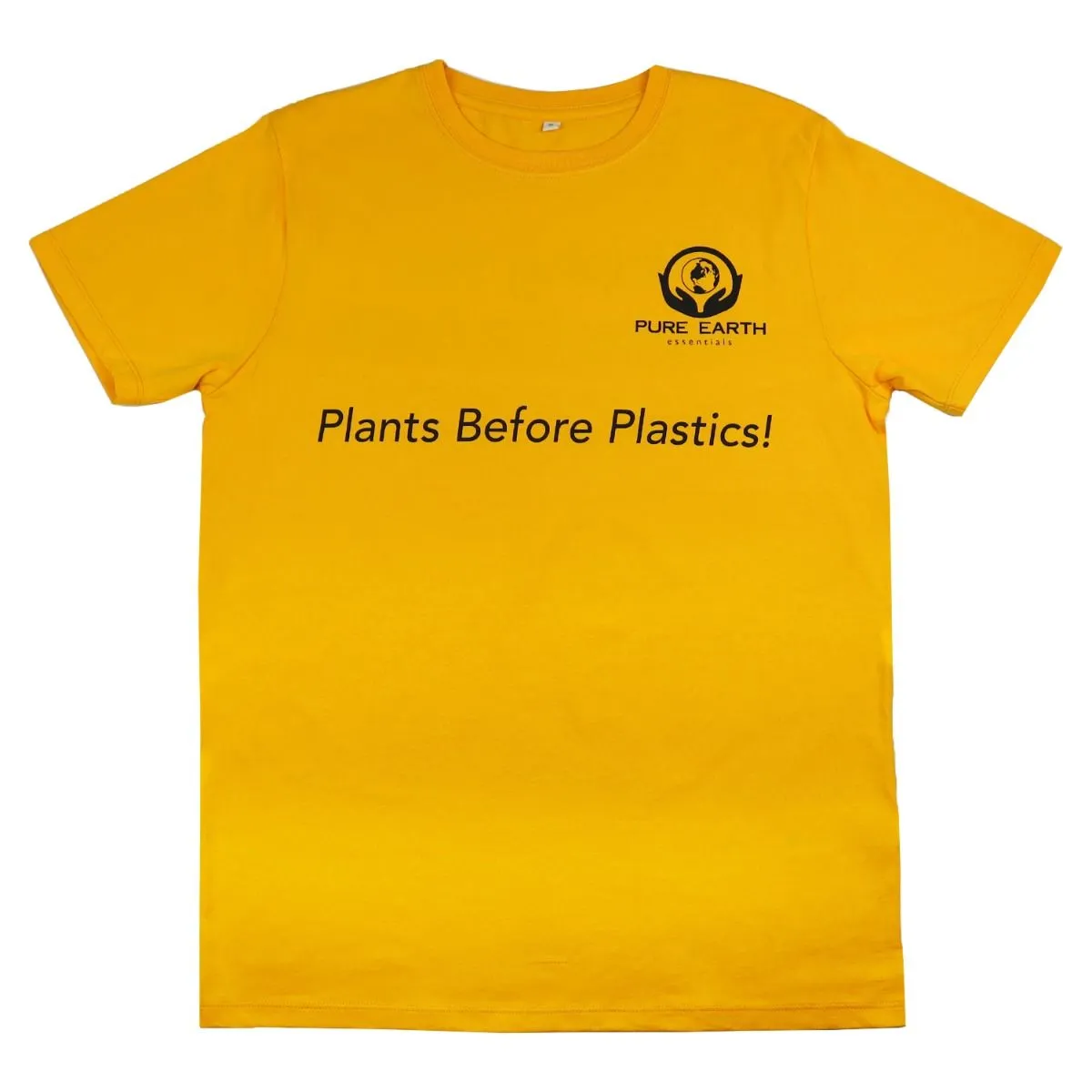 100% Pure Organic Cotton T-Shirt - Plants Before Plastics