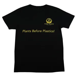 100% Pure Organic Cotton T-Shirt - Plants Before Plastics