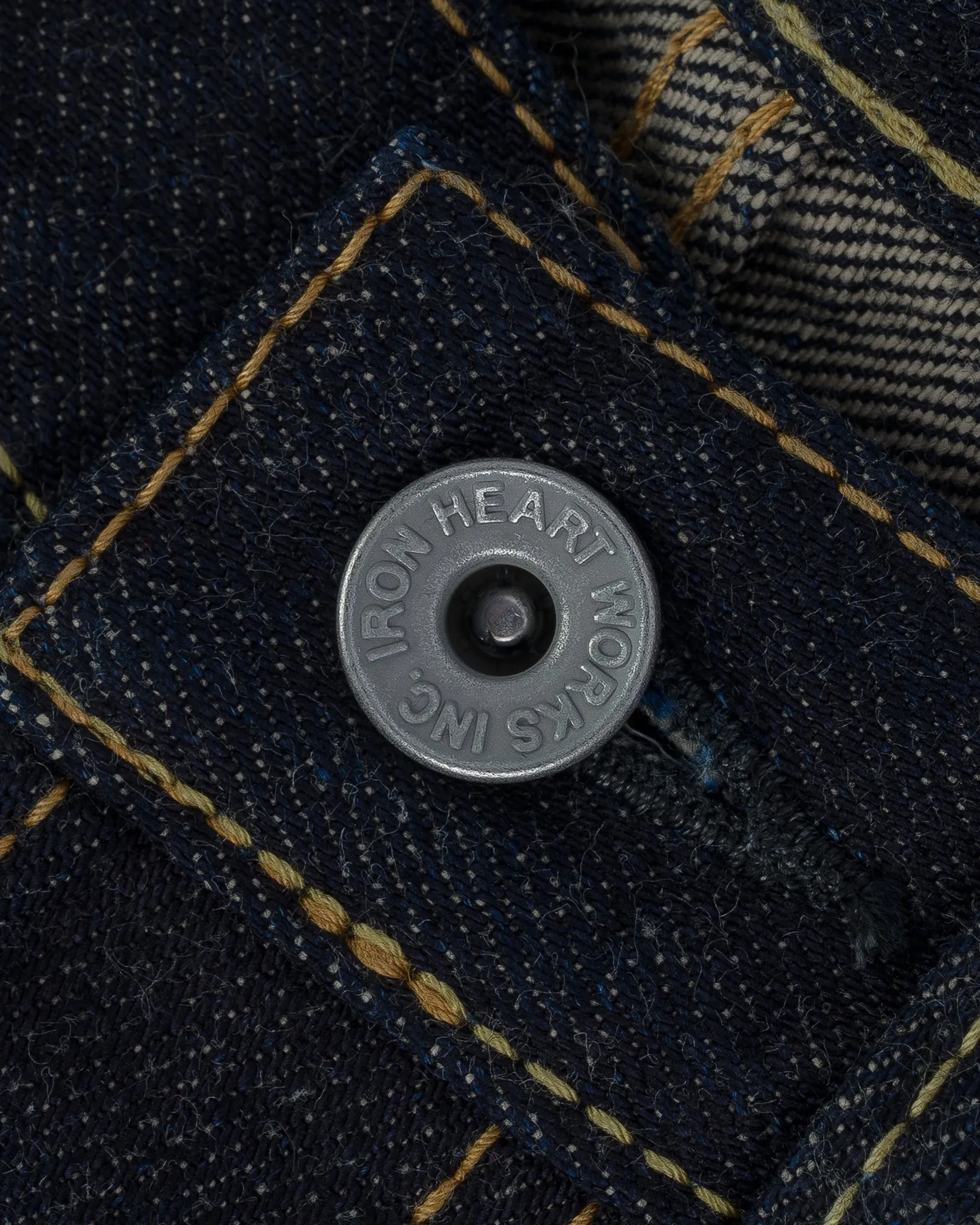 17oz Selvedge Denim Relaxed Tapered Cut Jeans - Natural Indigo