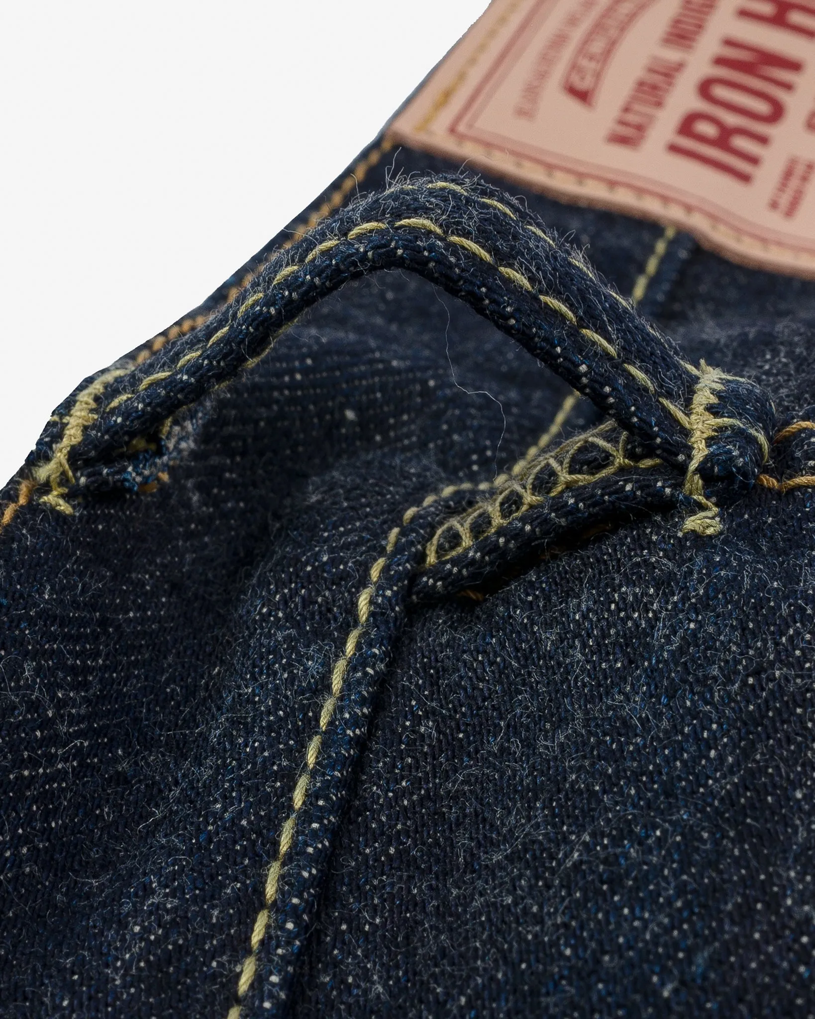 17oz Selvedge Denim Relaxed Tapered Cut Jeans - Natural Indigo