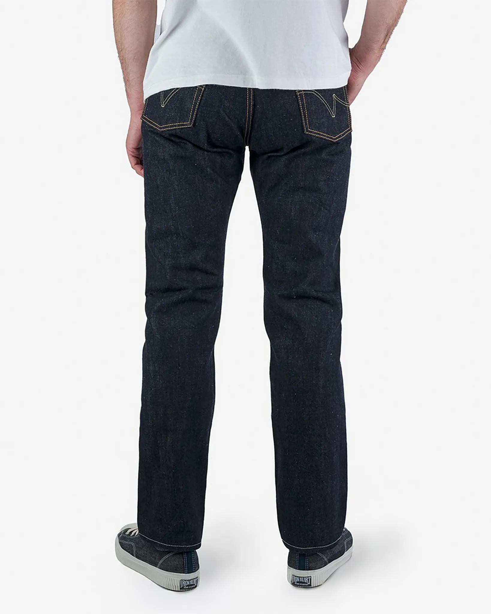 17oz Selvedge Denim Relaxed Tapered Cut Jeans - Natural Indigo