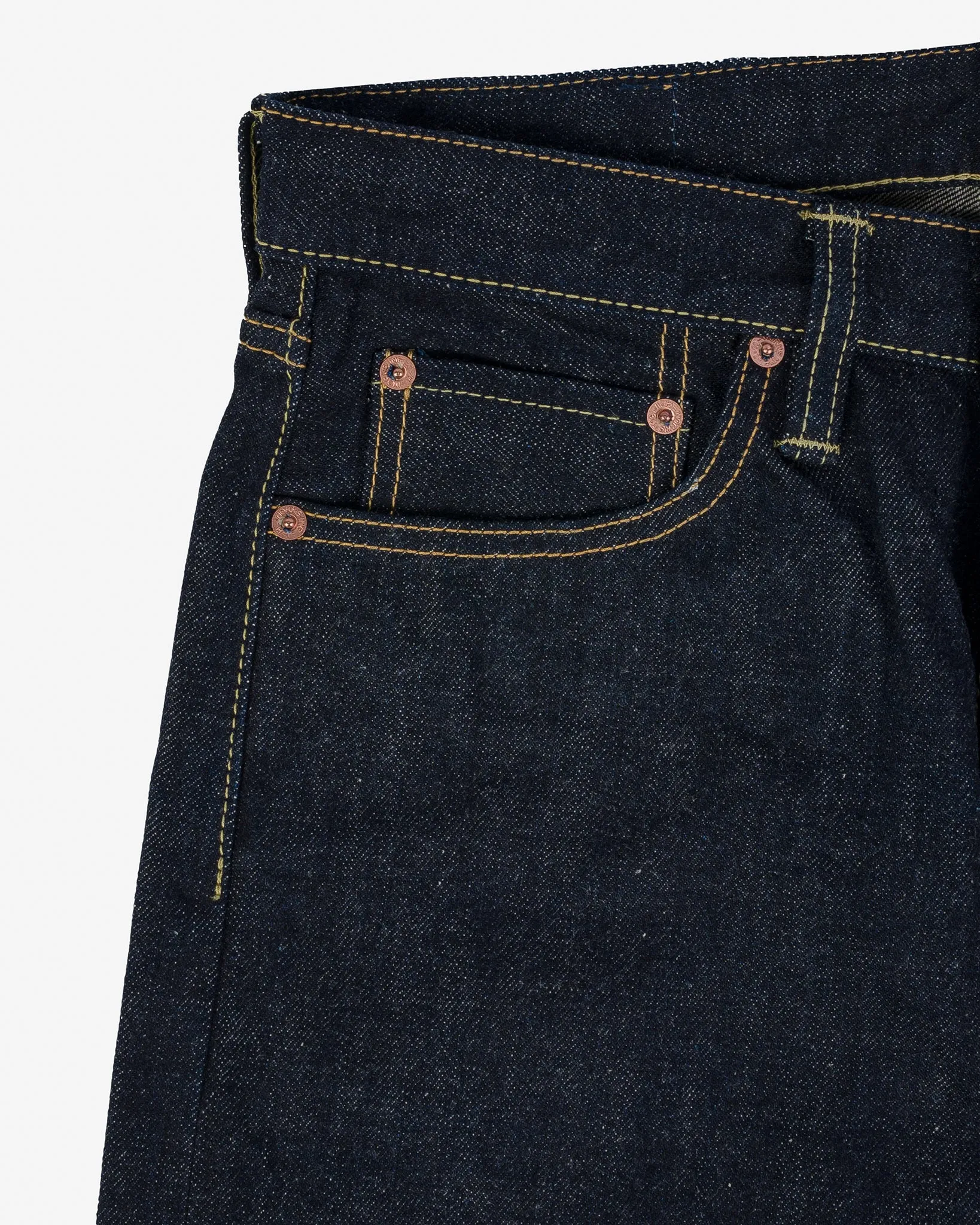 17oz Selvedge Denim Relaxed Tapered Cut Jeans - Natural Indigo
