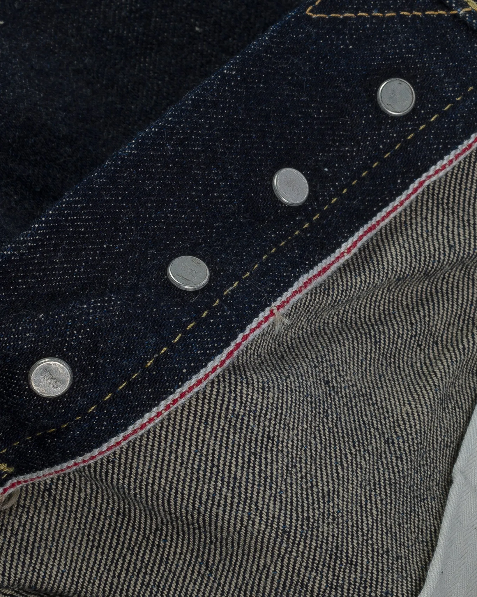 17oz Selvedge Denim Relaxed Tapered Cut Jeans - Natural Indigo