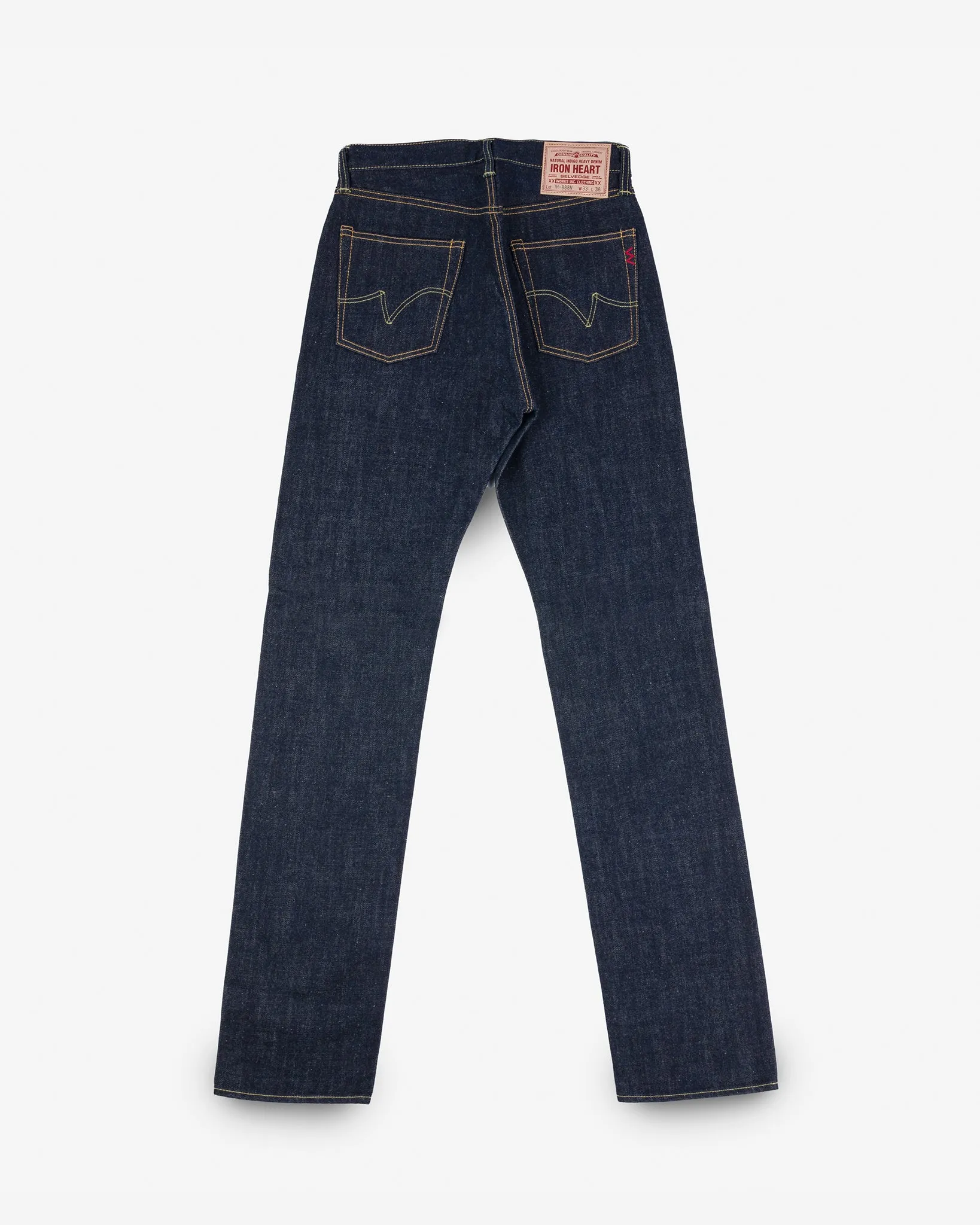 17oz Selvedge Denim Relaxed Tapered Cut Jeans - Natural Indigo