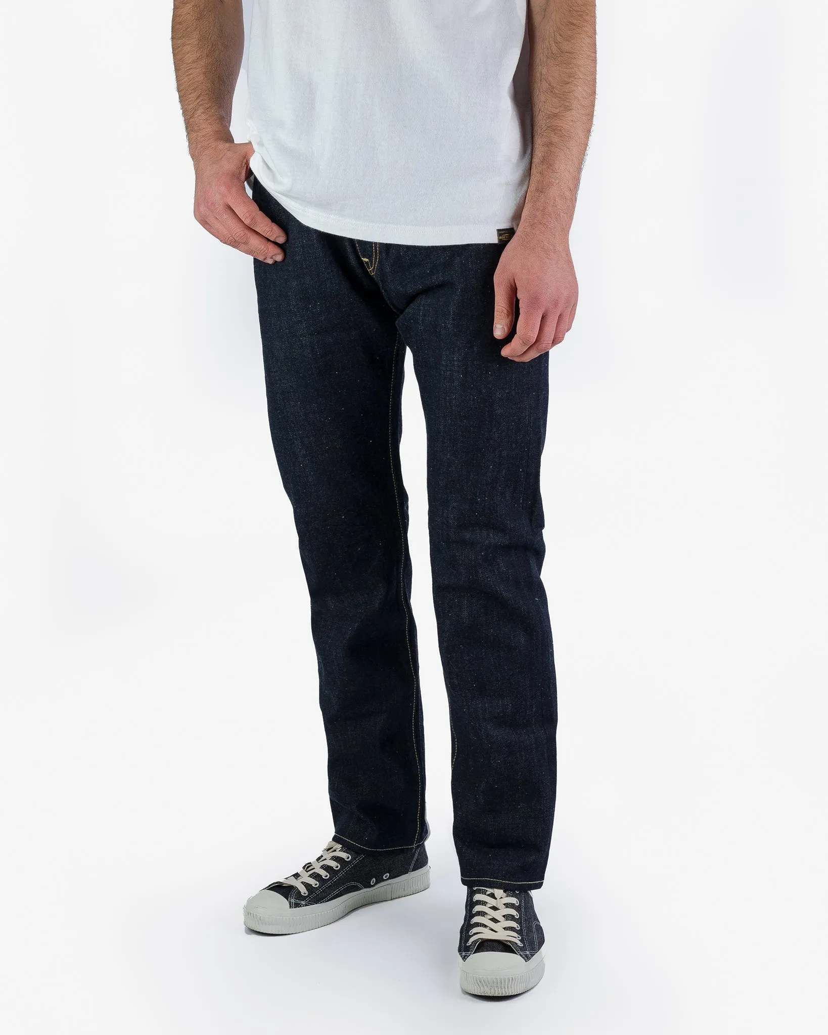17oz Selvedge Denim Relaxed Tapered Cut Jeans - Natural Indigo