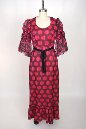 1960s Sarmi New York Polka Dot Dress