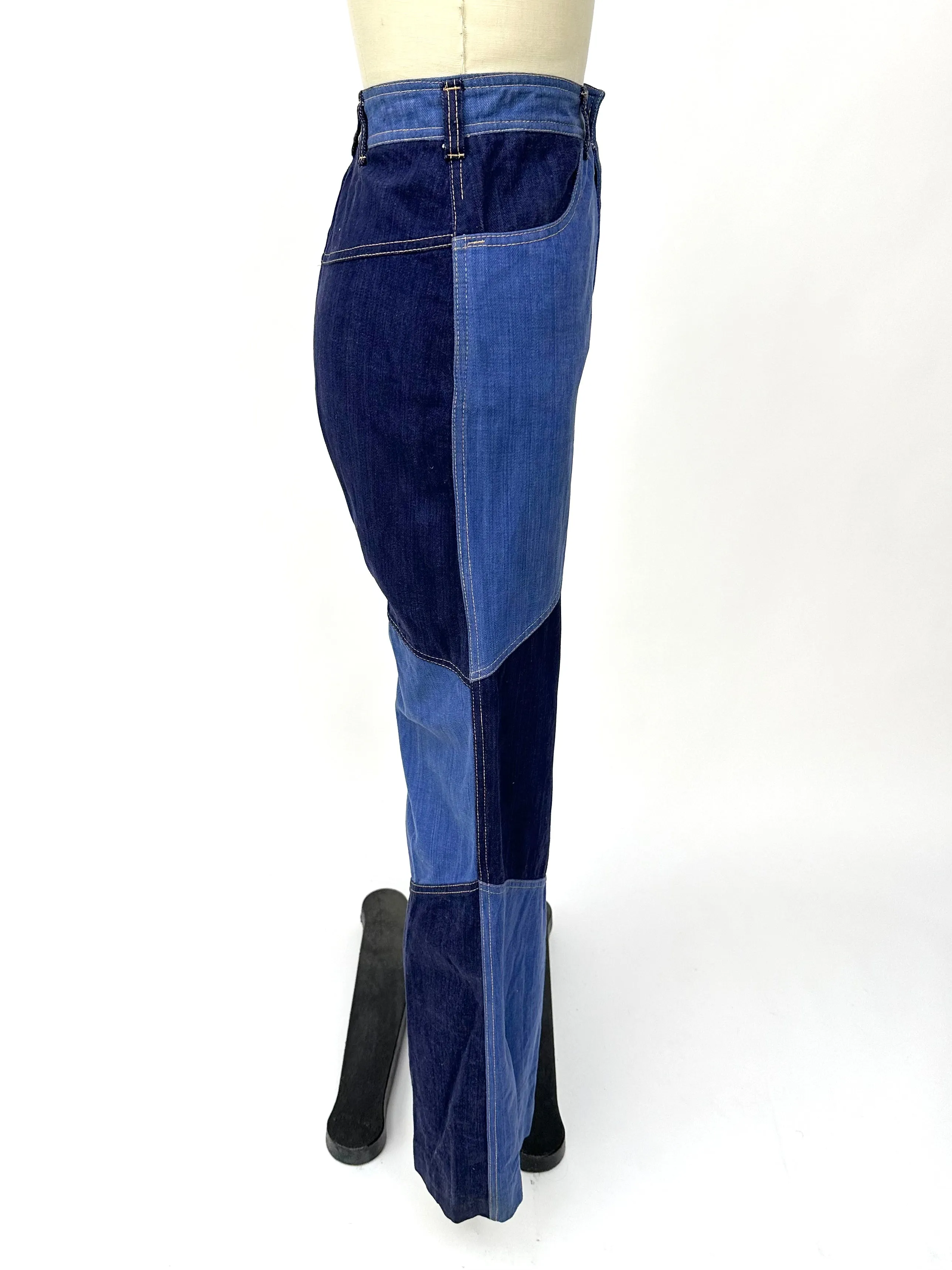 1970s Pat-Chez Patchwork Jeans