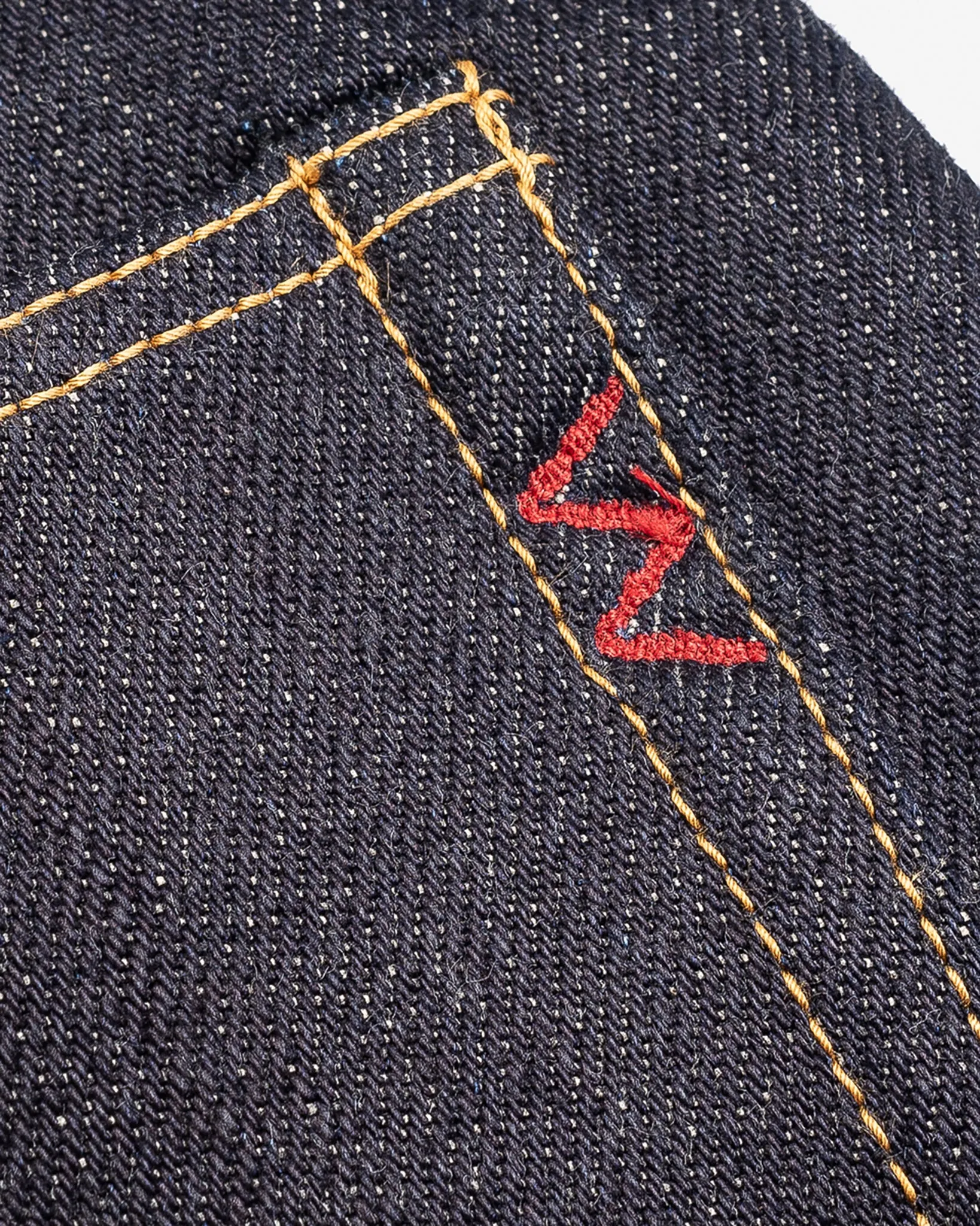 25oz Selvedge Denim Relaxed Tapered Cut Jeans - Indigo