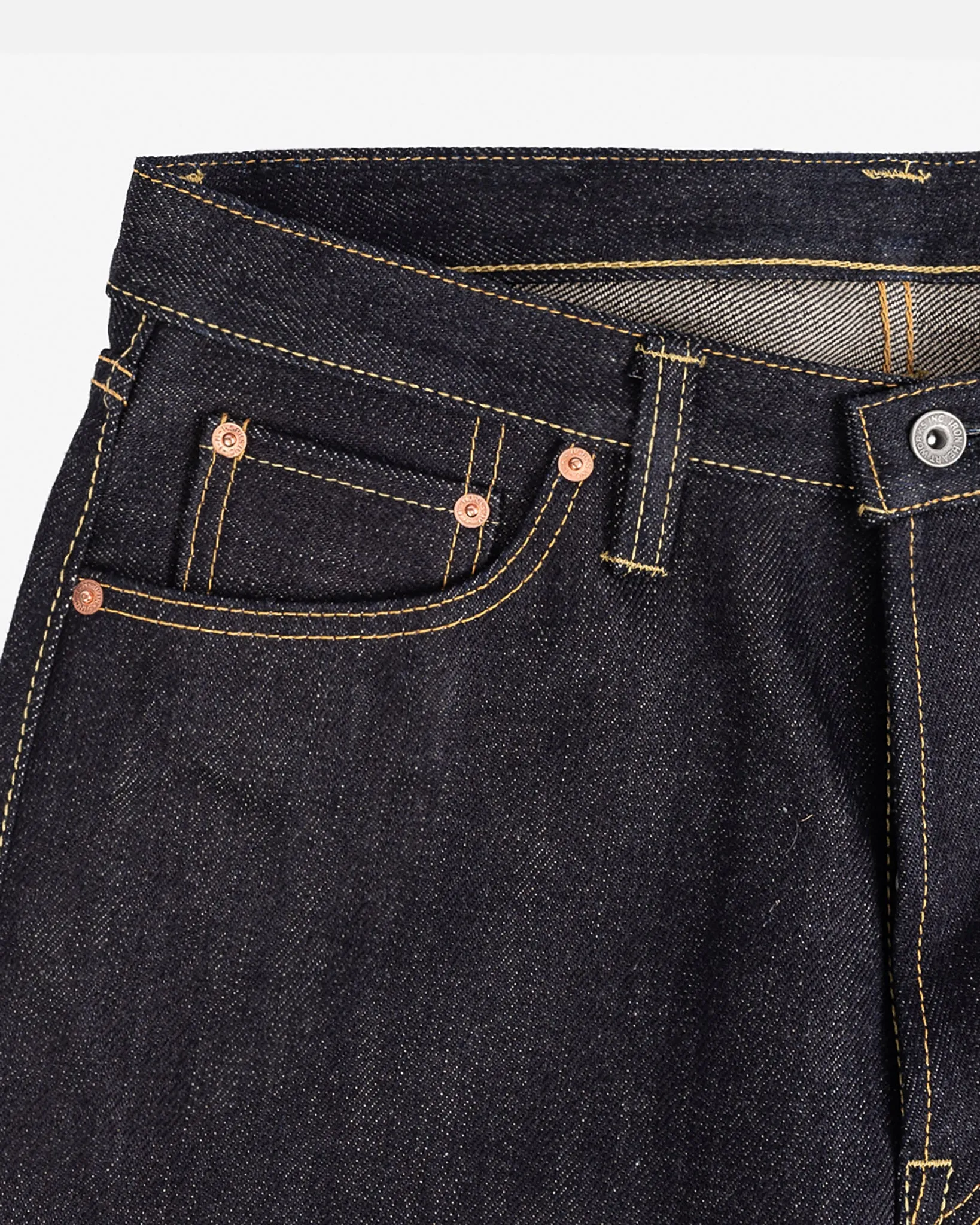 25oz Selvedge Denim Relaxed Tapered Cut Jeans - Indigo
