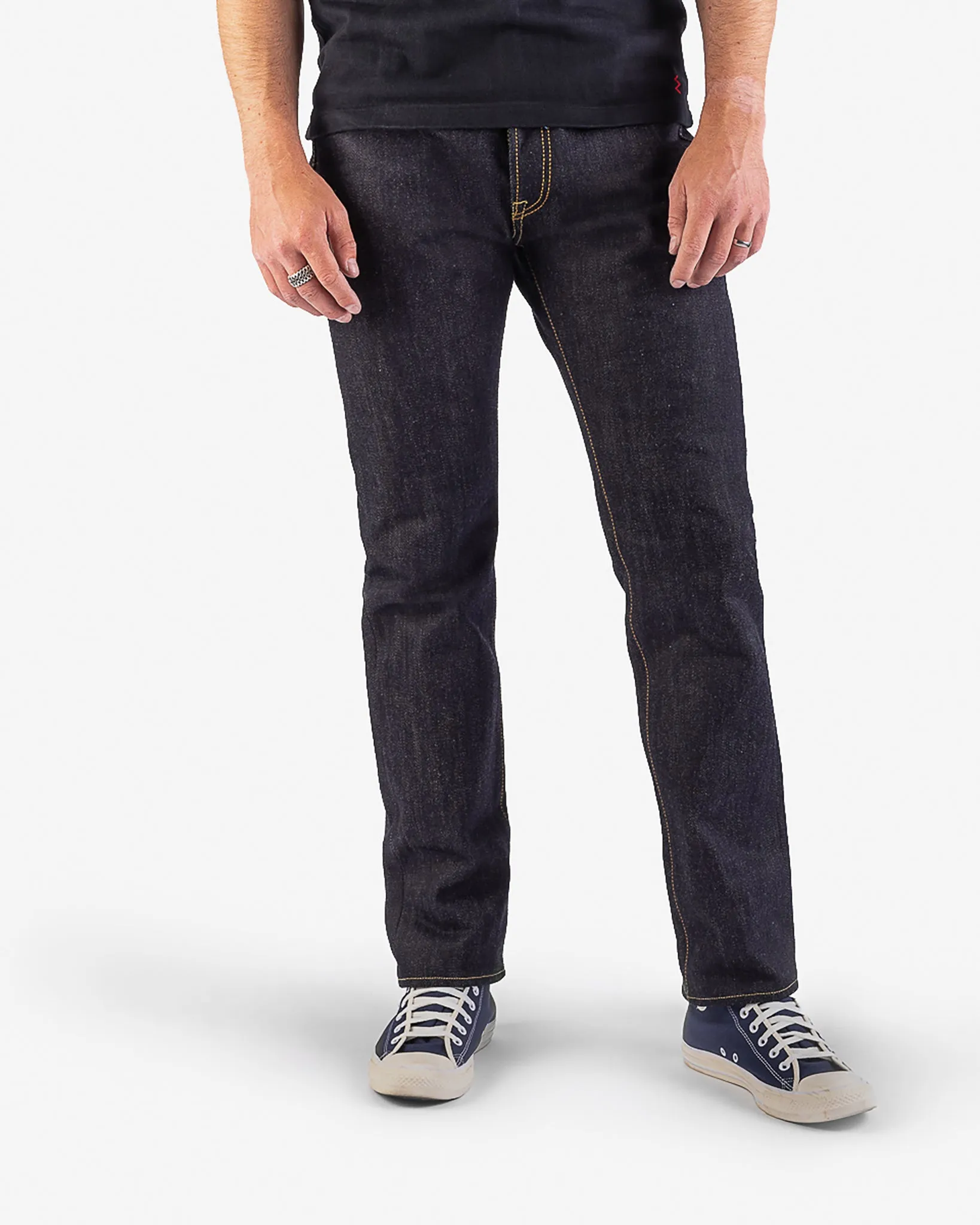 25oz Selvedge Denim Relaxed Tapered Cut Jeans - Indigo