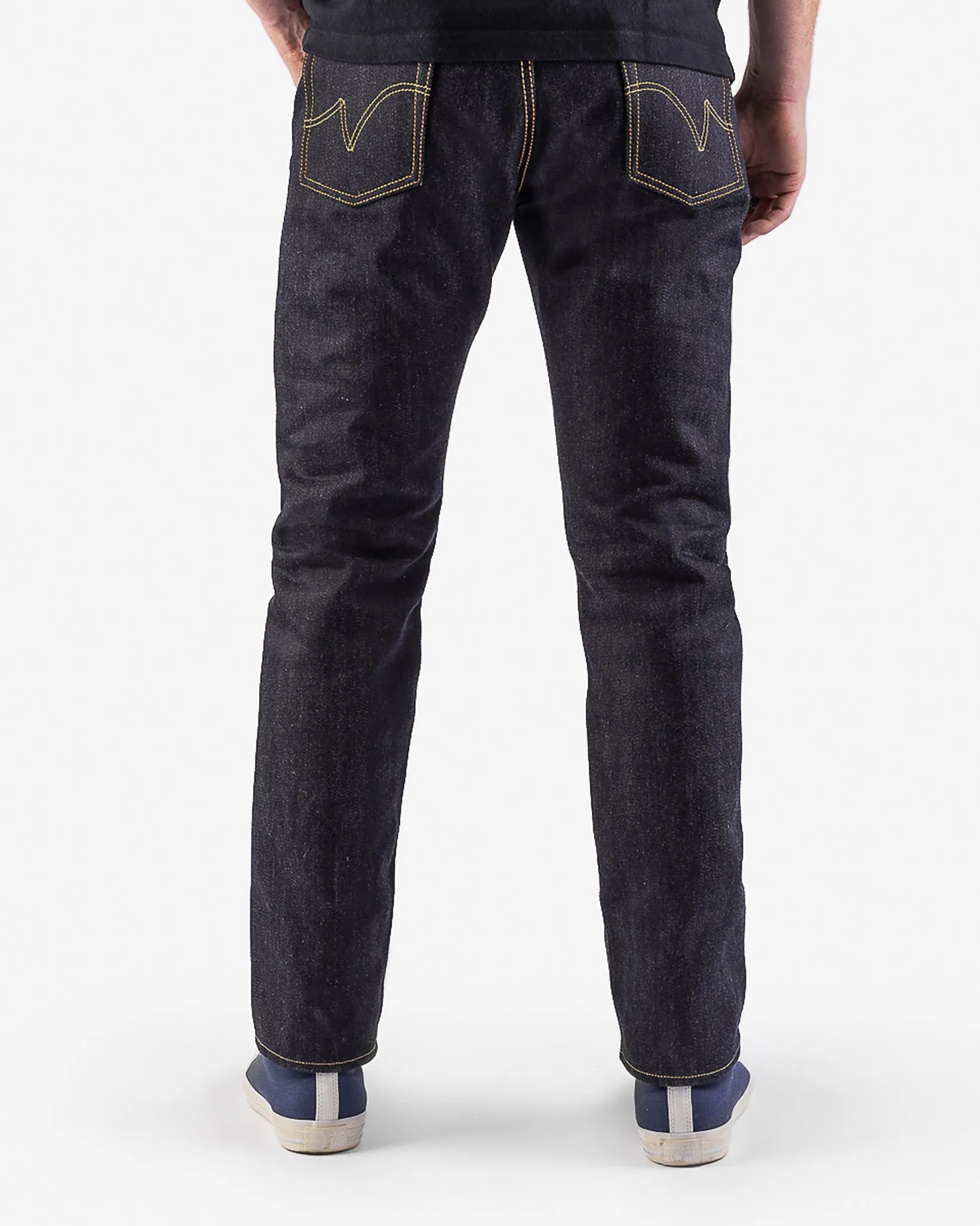 25oz Selvedge Denim Relaxed Tapered Cut Jeans - Indigo