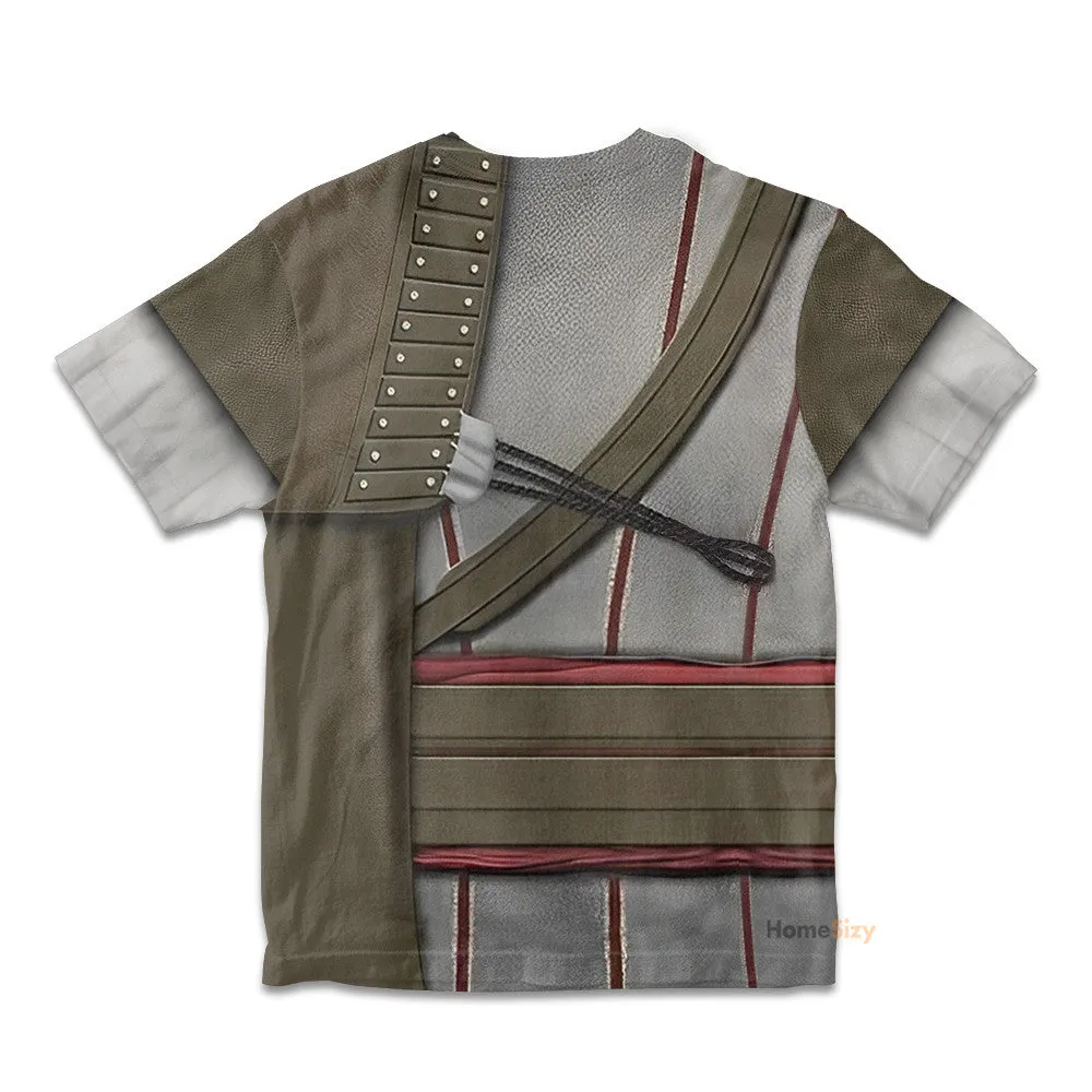 3D Assassin Creed Ezio Auditore Custom Cosplay Costume Kid Tshirt QT211542Hf