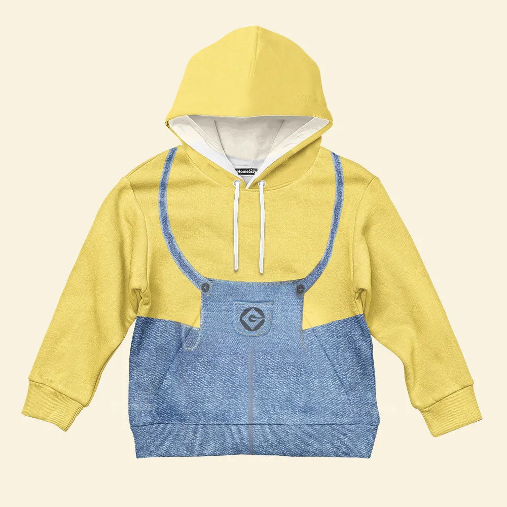 3D Cute Overalls Kid Hoodie QT5020402