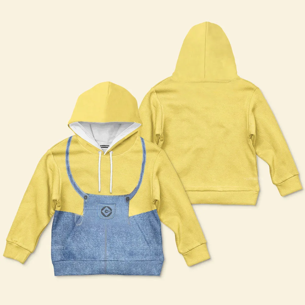 3D Cute Overalls Kid Hoodie QT5020402