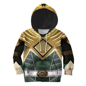3D Green Ranger Kid Hoodie
