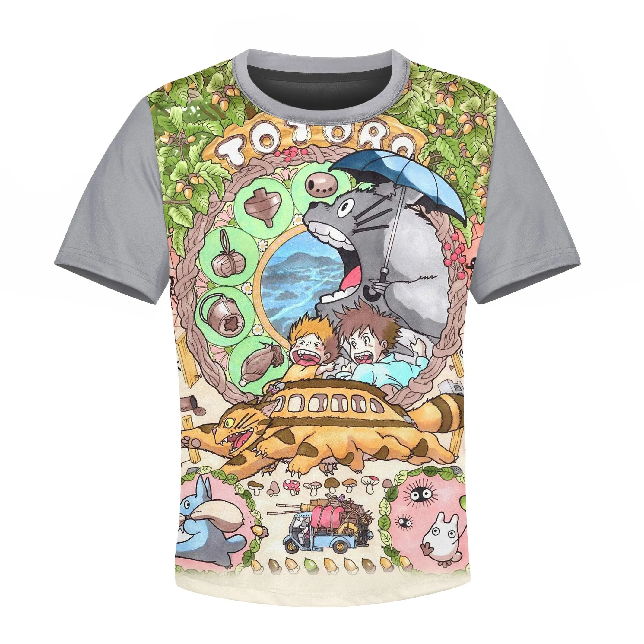 3D Totoro Colorful Kid Hoodie