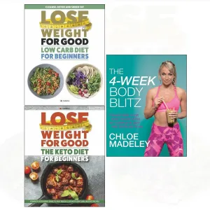 4-Week body blitz, low carb diet, keto diet 3 books collection set