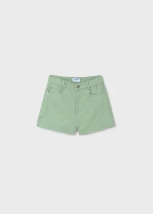 6269- Tween Shorts - Distressed Green