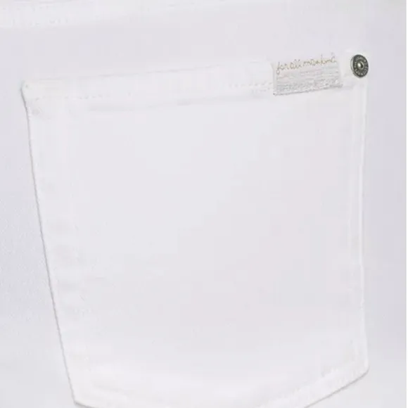 7 For All Mankind Josefina Slim Boyfriend Jean in White