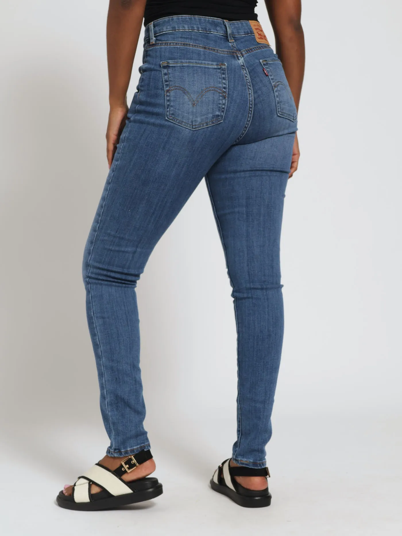 721 High Rise Skinny Easy Does It Now Denim Jeans - Light Wash