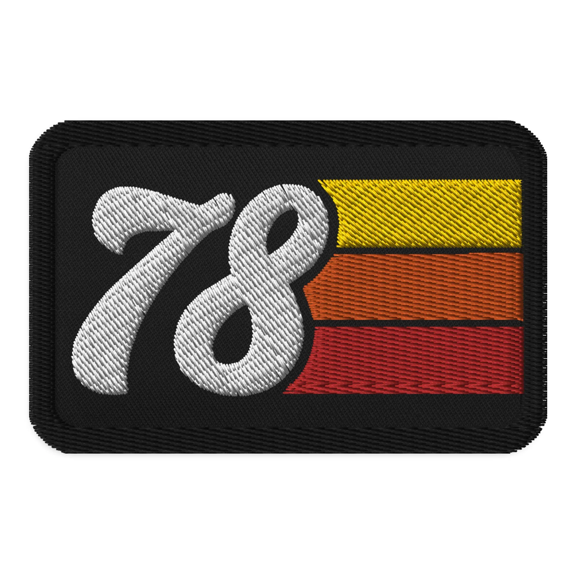 78 - 1978 Retro Groovy Birthday Year Embroidered patches