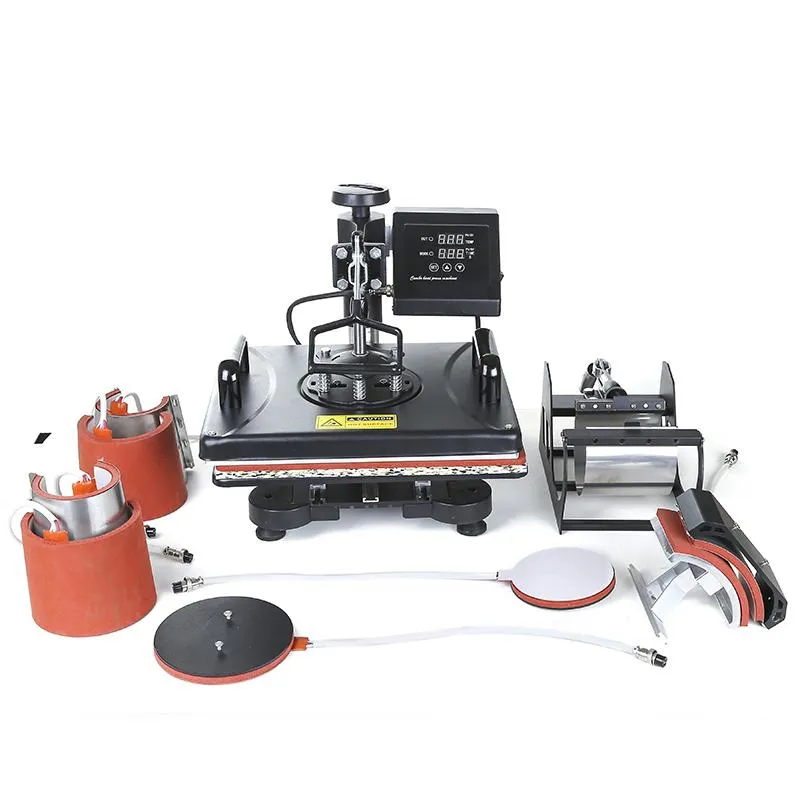 8-in-1 Print-Transfer Machine - Advanced version  (T-Shirts, Mugs, Plates, Caps, Bags & More)