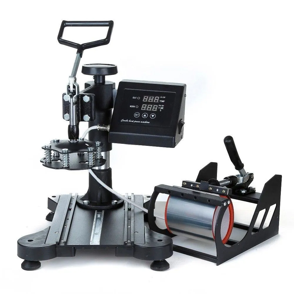 8-in-1 Print-Transfer Machine - Advanced version  (T-Shirts, Mugs, Plates, Caps, Bags & More)
