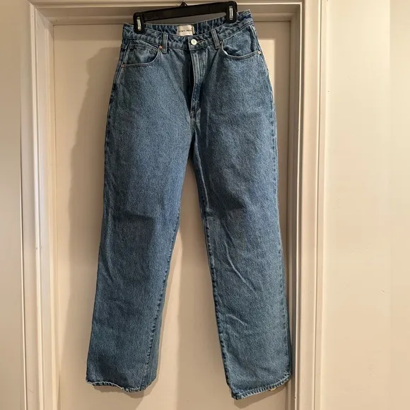 Abrand A Carrie Jean in Katie Organic Jeans High Rise Medium Blue 29