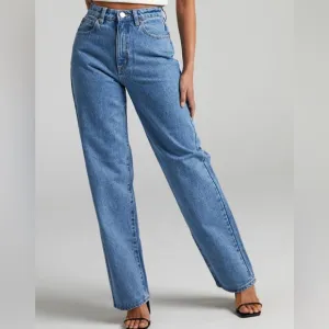 Abrand A Carrie Jean in Katie Organic Jeans High Rise Medium Blue 29