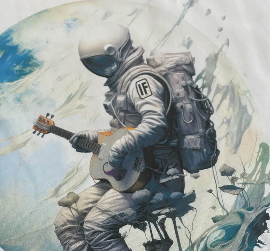 Acoustic Astronaut  Mens T WHITE