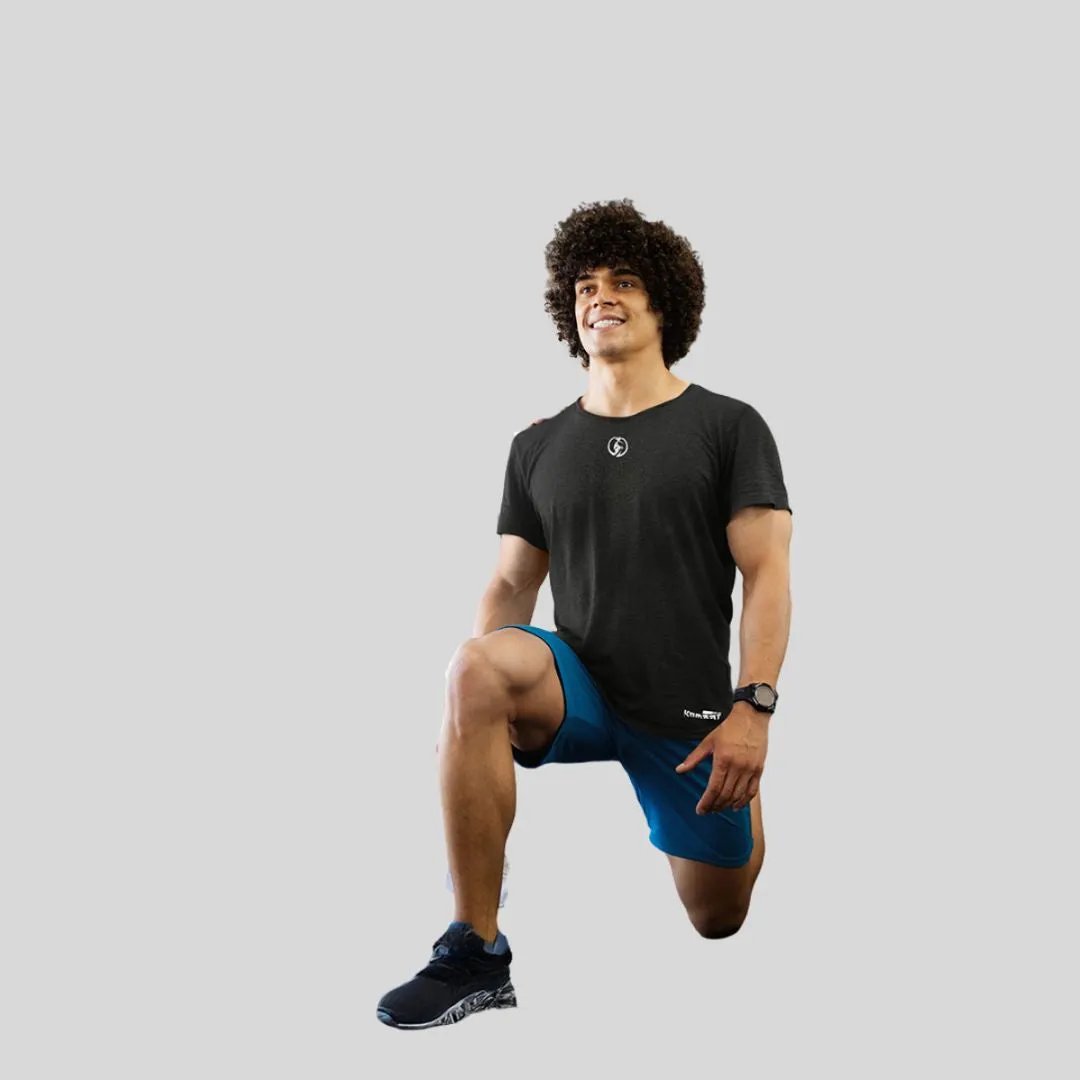 ADULT T-SHIRT  ROUND NECK BLACK