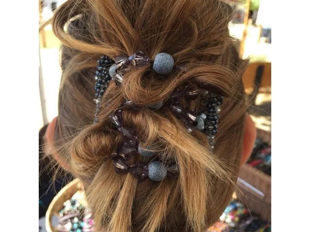 African Butterfly Wire Hair Clip - 7 Tong 558