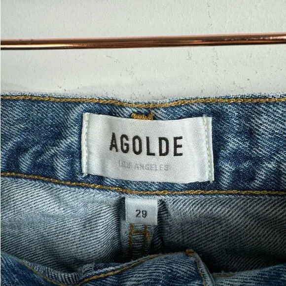 Agolde Fen High Rise Relaxed Straight Classic Preppy High End Luxury Jeans 29