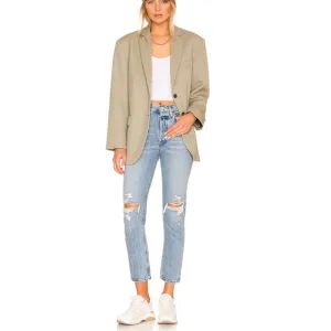 Agolde Fen High Rise Relaxed Straight Classic Preppy High End Luxury Jeans 29