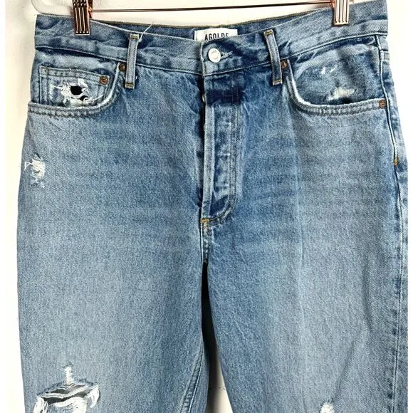 Agolde Fen High Rise Relaxed Straight Classic Preppy High End Luxury Jeans 29