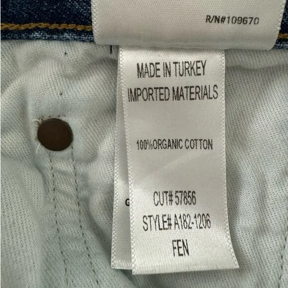 Agolde Fen High Rise Relaxed Straight Classic Preppy High End Luxury Jeans 29