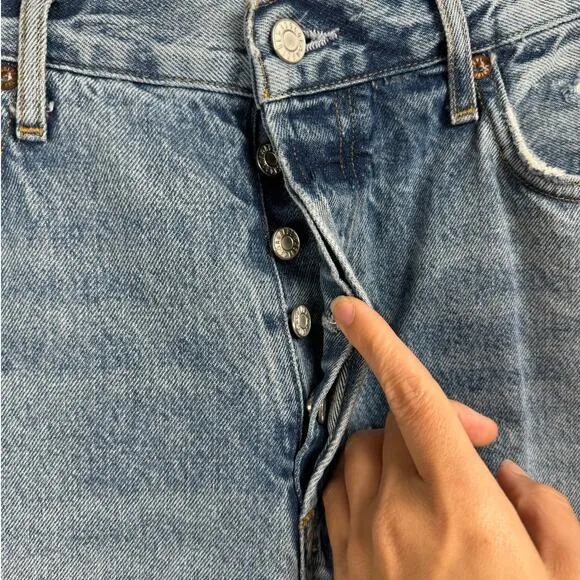Agolde Fen High Rise Relaxed Straight Classic Preppy High End Luxury Jeans 29