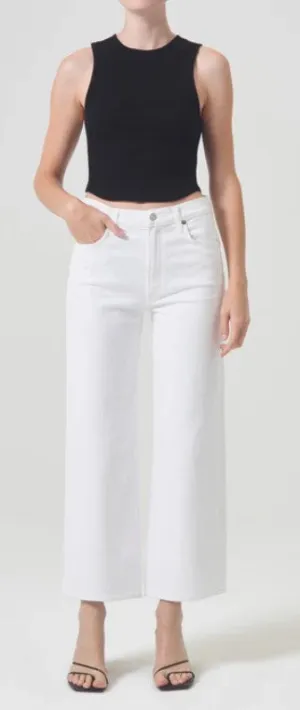 Agolde Harper Crop Jeans - Sour Cream
