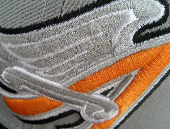 Anaheim Angels New Era 5950 Fitted Hat (GREY BLACK ORANGE)