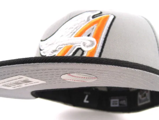 Anaheim Angels New Era 5950 Fitted Hat (GREY BLACK ORANGE)