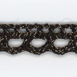 Antique Metallic Trimming Braid #10 Black Gold