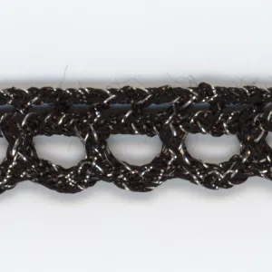 Antique Metallic Trimming Braid #9 Black Silver