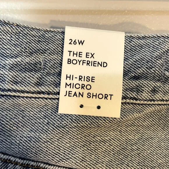 Aritzia Denim ForumThe Ex Boyfriend Hi-Rise Micro Jean Shorts in Women's Size 26