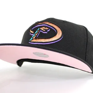 Arizona Diamondbacks 2001 World Series New Era 59Fifty Fitted Hat (Black Pink Under Brim)