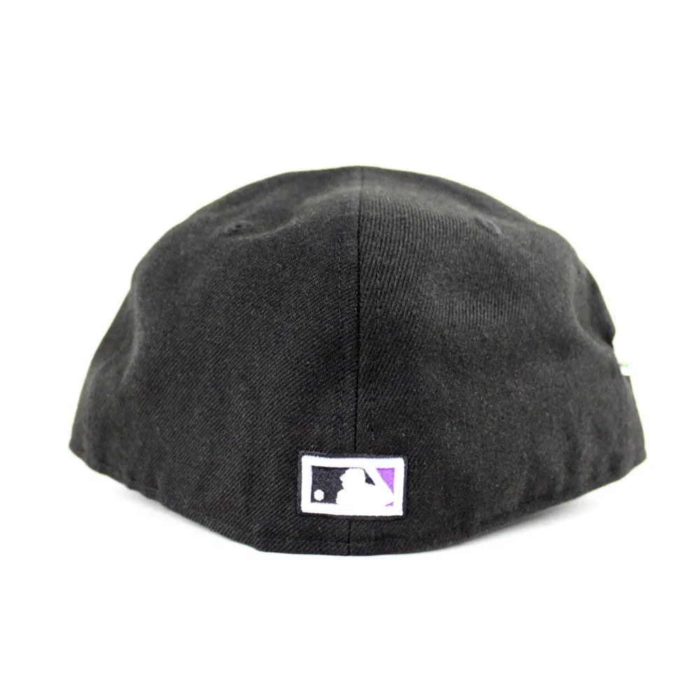 Arizona Diamondbacks 2001 World Series New Era 59Fifty Fitted Hat (Bright Purple Under Brim)